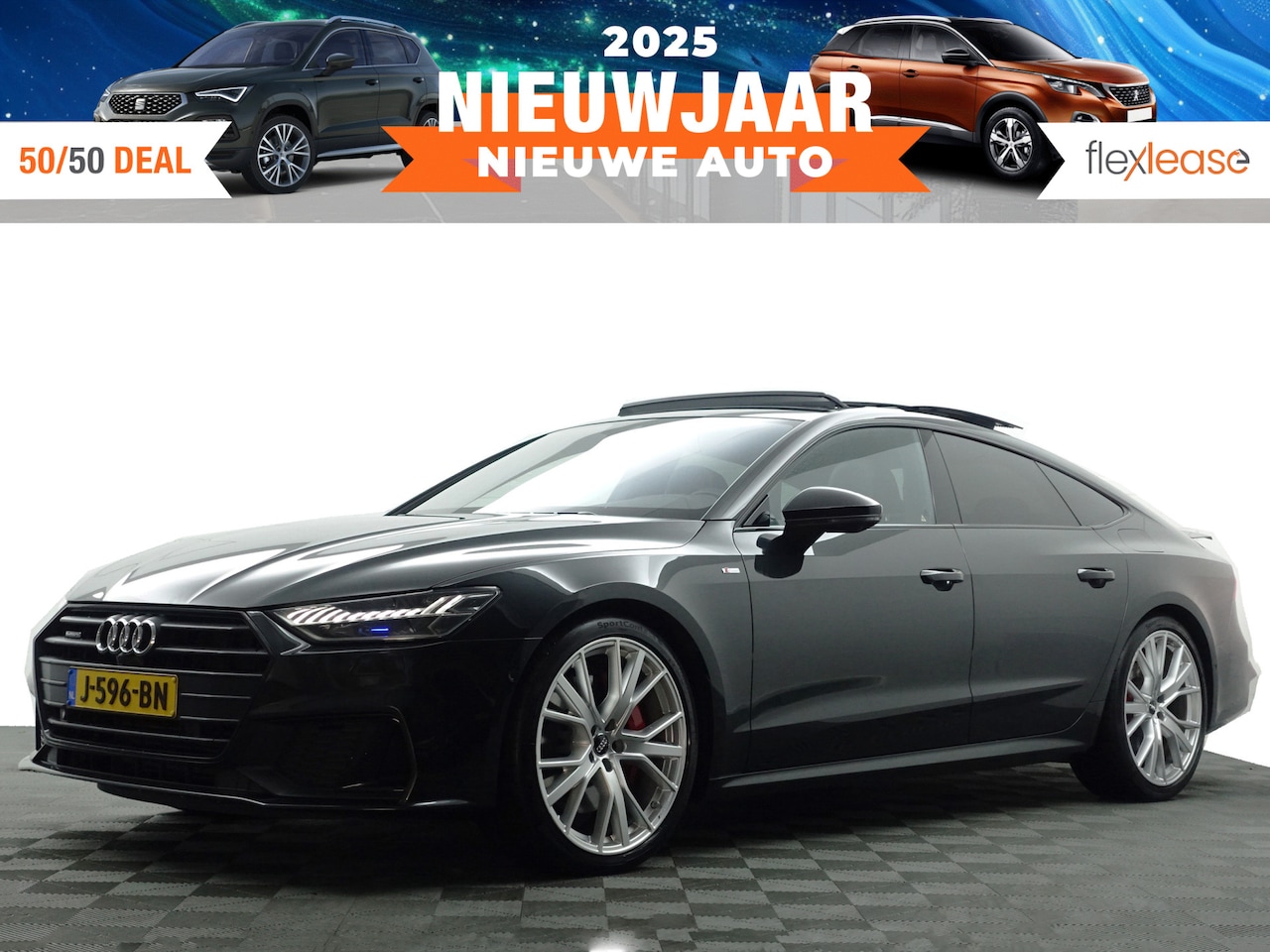 Audi A7 Sportback - 55 TFSI e Plug in Hybride quattro 367pk S Competition Aut- 360 Camera, Laser Light, Bang O - AutoWereld.nl