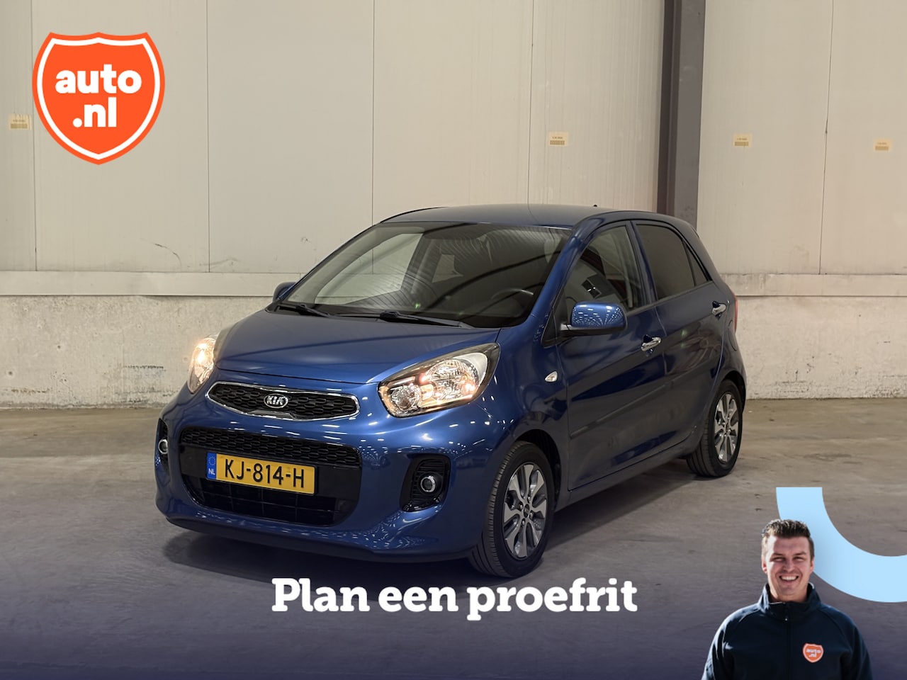 Kia Picanto - 1.0 CVVT ComfortPlusLine Navigator | Trekhaak | Navigatie | Camera | Cruise Control | Blue - AutoWereld.nl