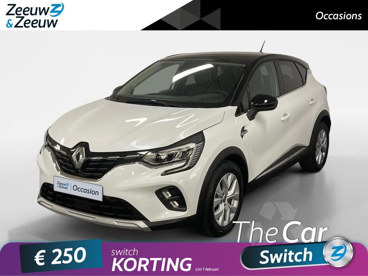 Renault Captur - 1.6 E-Tech Hybrid 145 Intens AUTOMAAT HYBRIDE APPLE CARPLAY ANDROID AUTO ADAPTIVE CRUISE C - AutoWereld.nl