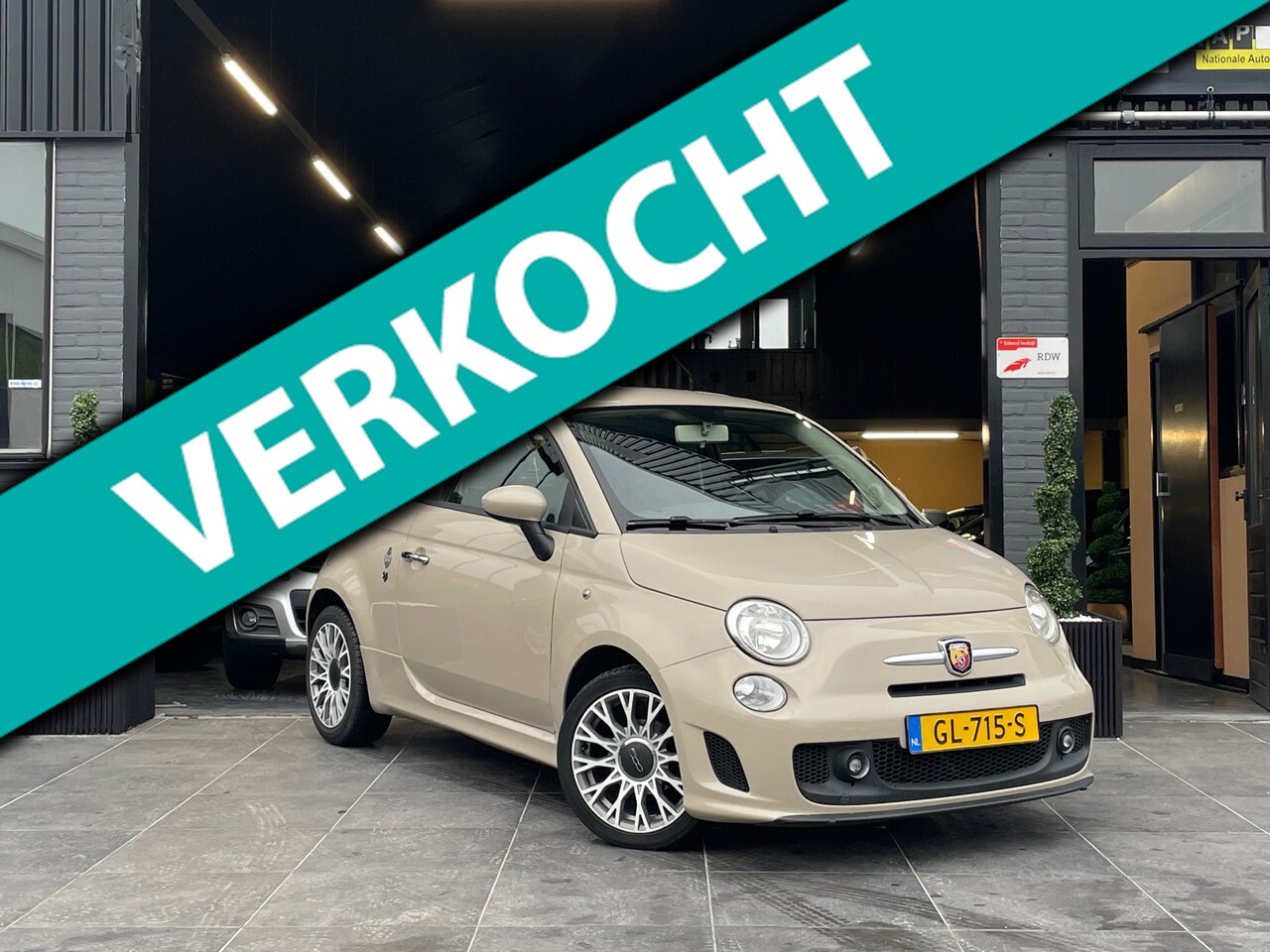 Fiat 500 Abarth - 1.2 Naked|Abarth Look|Airco|Leder|Elek. Ramen|APK - AutoWereld.nl