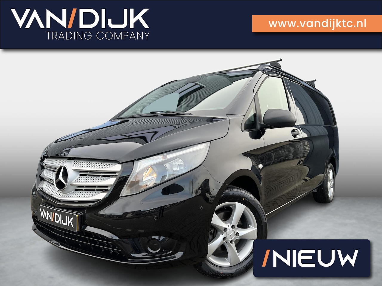 Mercedes-Benz Vito - 111 CDI Lang ✓Rijklaar ✓Navigatie ✓Camera ✓Climate ✓Parkeersensoren ✓Lichtmetaal ✓Trekhaak - AutoWereld.nl