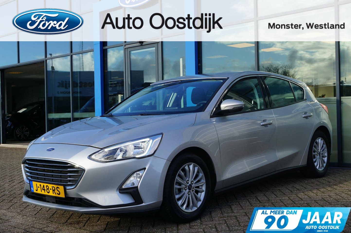 Ford Focus - 1.0 EcoBoost Titanium 125PK Cruise Navi Climate Parkeersensoren Keyless Carplay 16 Inch Ve - AutoWereld.nl