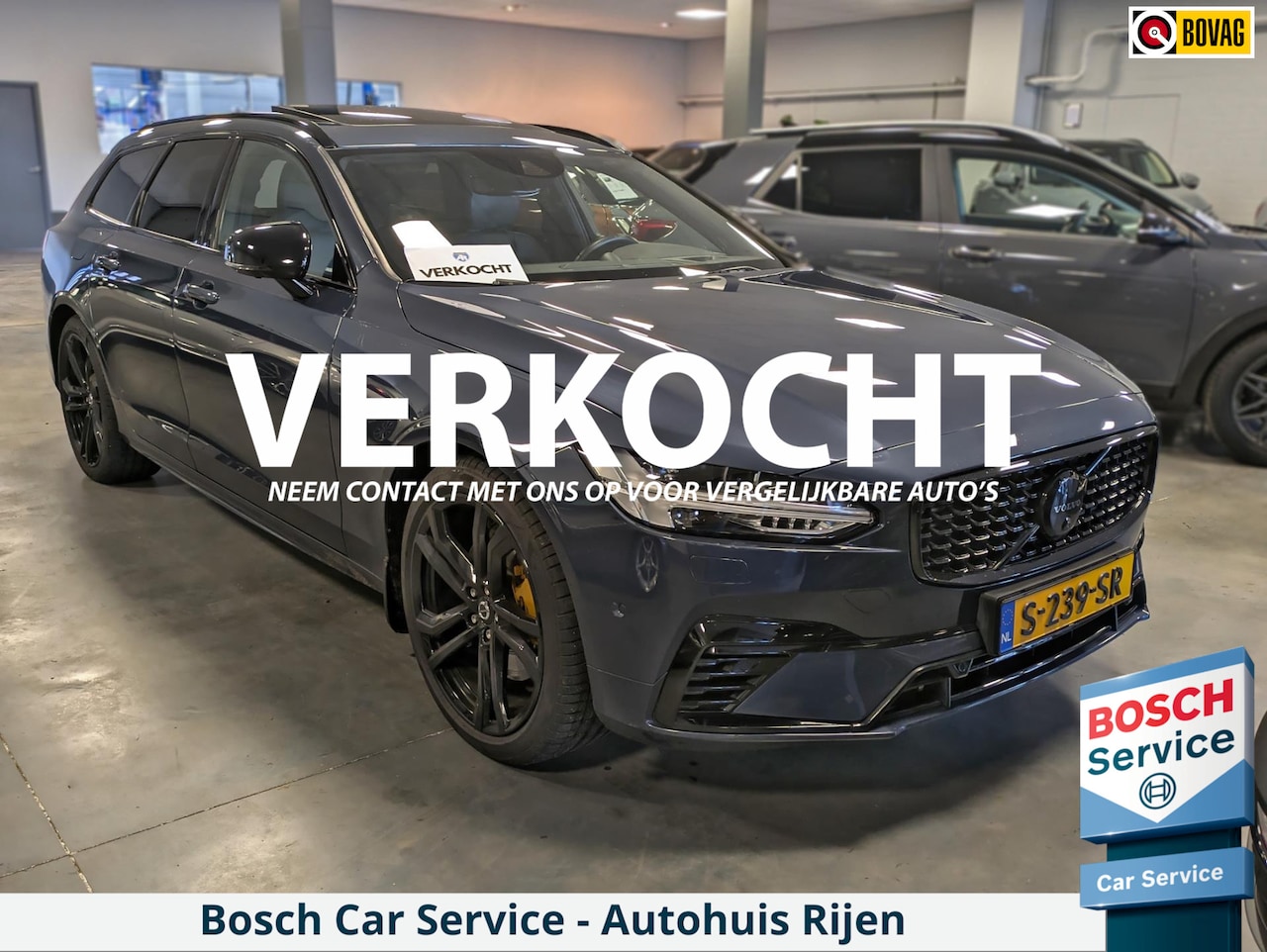 Volvo V90 - 2.0 T8 AWD R-Design|Panodak|Bowers&Wilkins|Stoelkoeling|Head-Up|Memory|Adaptive-Cruise|360 - AutoWereld.nl