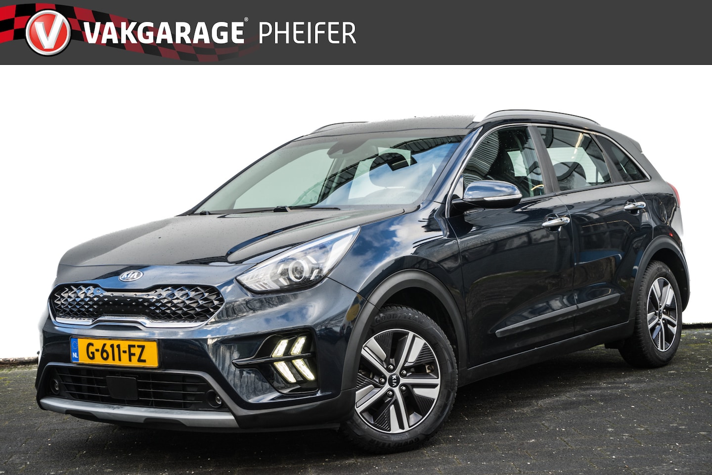 Kia Niro - 1.6 GDi 141pk Aut. Hybrid DynamicLine Facelift/ Half leer/ Camera/ Carplay/ Navigatie/ Ada - AutoWereld.nl