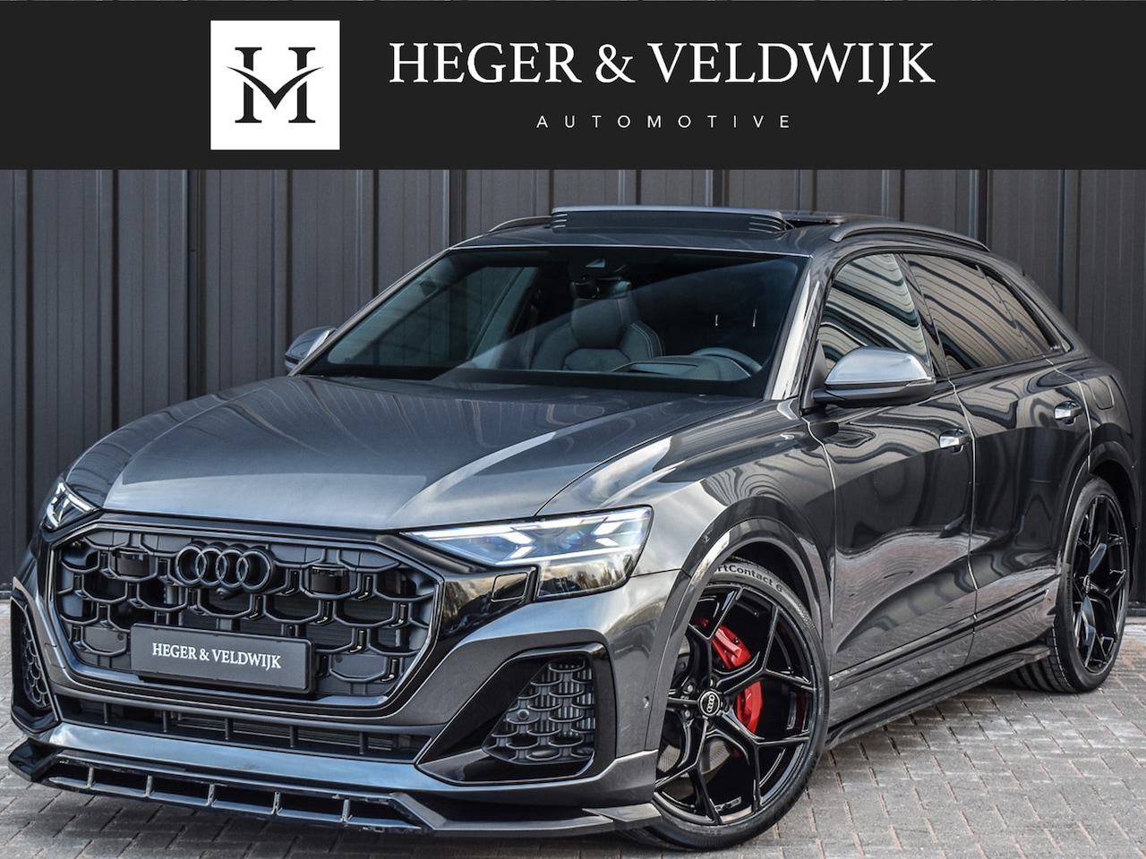 Audi Q8 - STYLING + RS VELGEN ZWART 55TFSI e QUATTRO PRO LINE S COMPETITION | S-SEATS | PANORAMADAK - AutoWereld.nl