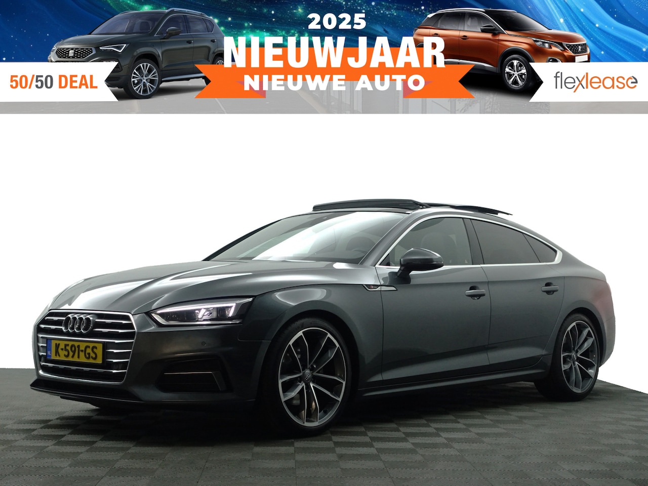 Audi A5 Sportback - 40 TFSI S Line Aut- Panoramadak, Sfeerverlichting, Xenon Led, Dynamic Select, Keyless, Spo - AutoWereld.nl