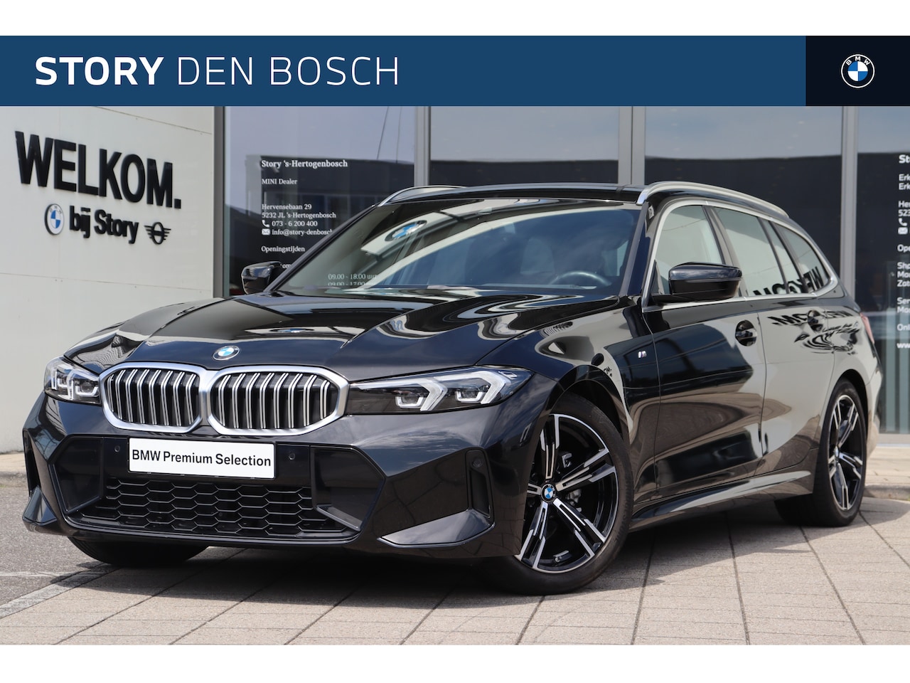 BMW 3-serie Touring - 318i M Sport Automaat / Sportstoelen / M Sportonderstel / Live Cockpit Professional / PDC - AutoWereld.nl