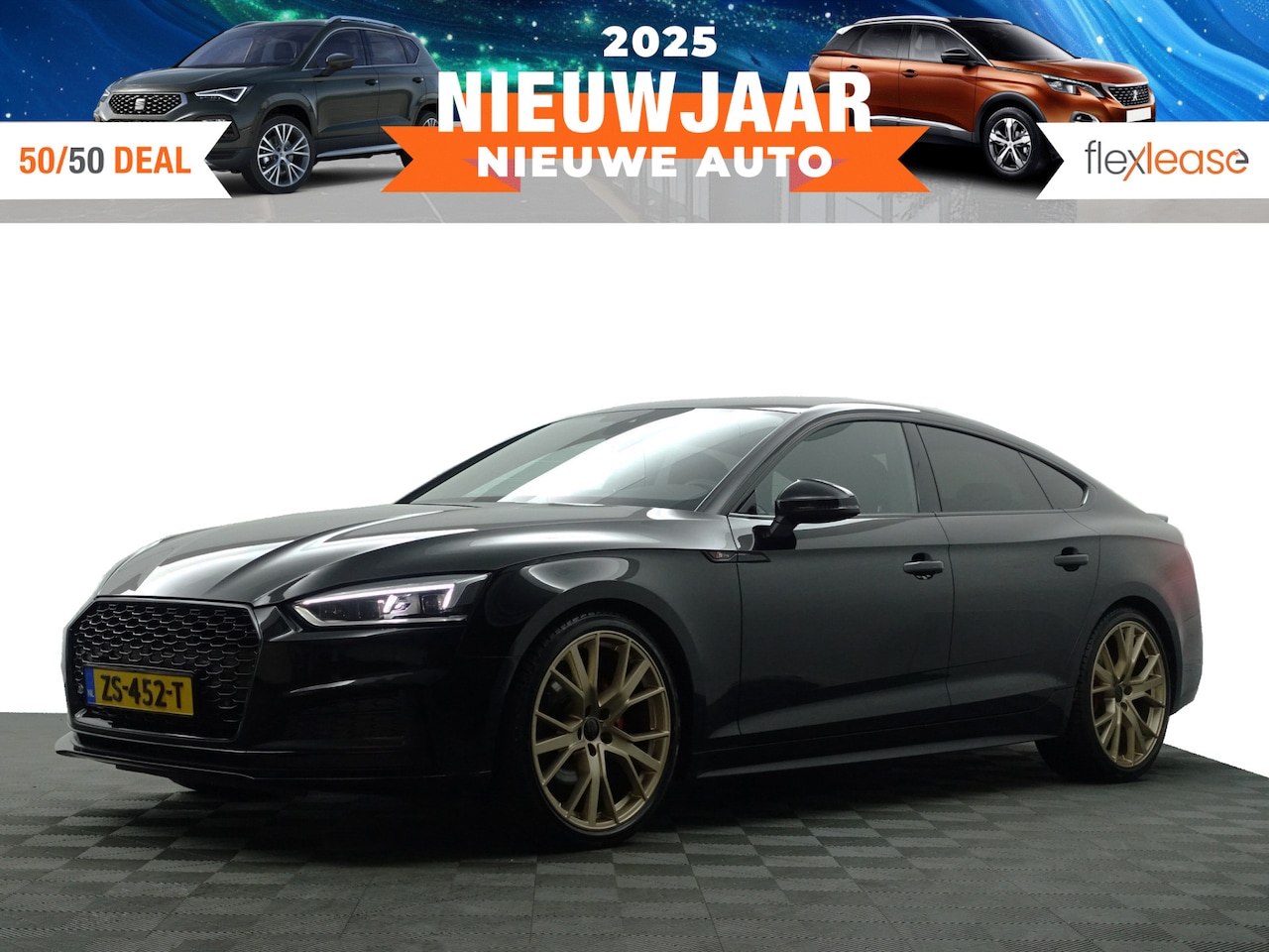 Audi A5 Sportback - 35 TFSI S Competition Aut- Carbon, Sfeerverlichting, Virtual Cockpit, Dynamic Select, Xeno - AutoWereld.nl