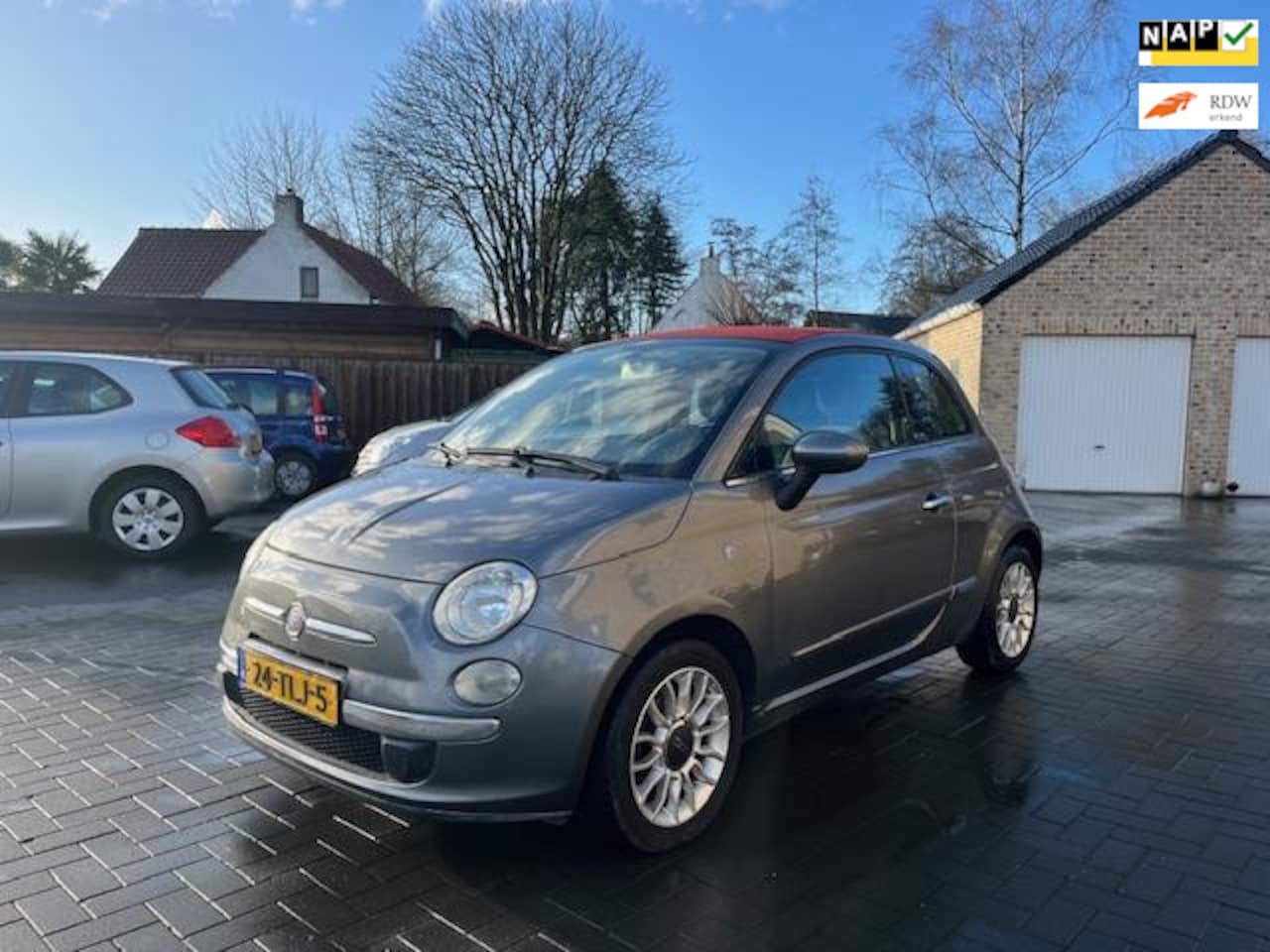 Fiat 500 C - 1.2 Lounge cabrio 93dkm nap logisch - AutoWereld.nl