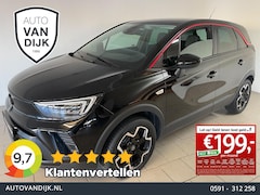 Opel Crossland - 1.2 Turbo AIRCO NAVI CRUISE BLUETOOTH STOELVERW STUURVERW VELGEN RODE ACCENTEN VELGEN NIEU