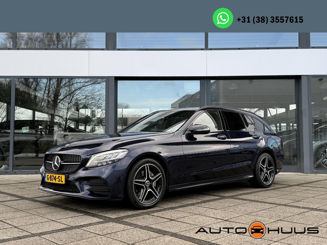 Mercedes-Benz C-klasse Estate - 200 d Business Sol. Aut. AMG Navi Camera Trekhaak - AutoWereld.nl