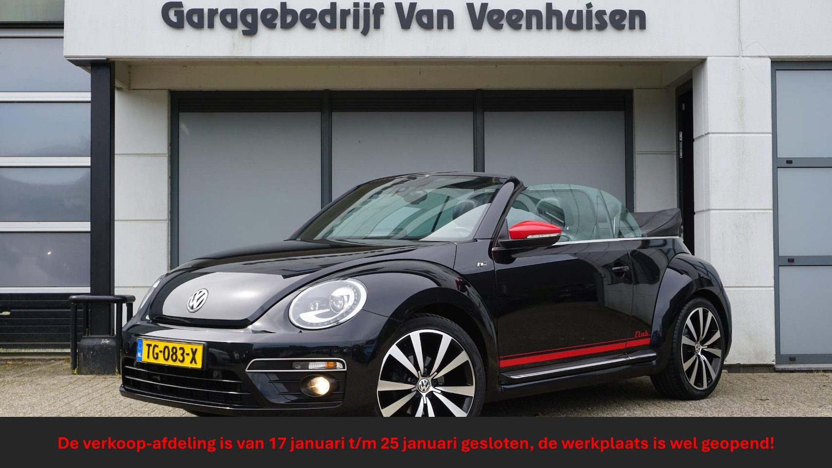 Volkswagen Beetle Cabriolet - 1.4 TSI 150PK DSG R-LINE & CLUB E.D. Leder Xenon 19inch LM A-Camera  Fender Stoelverwarmin - AutoWereld.nl