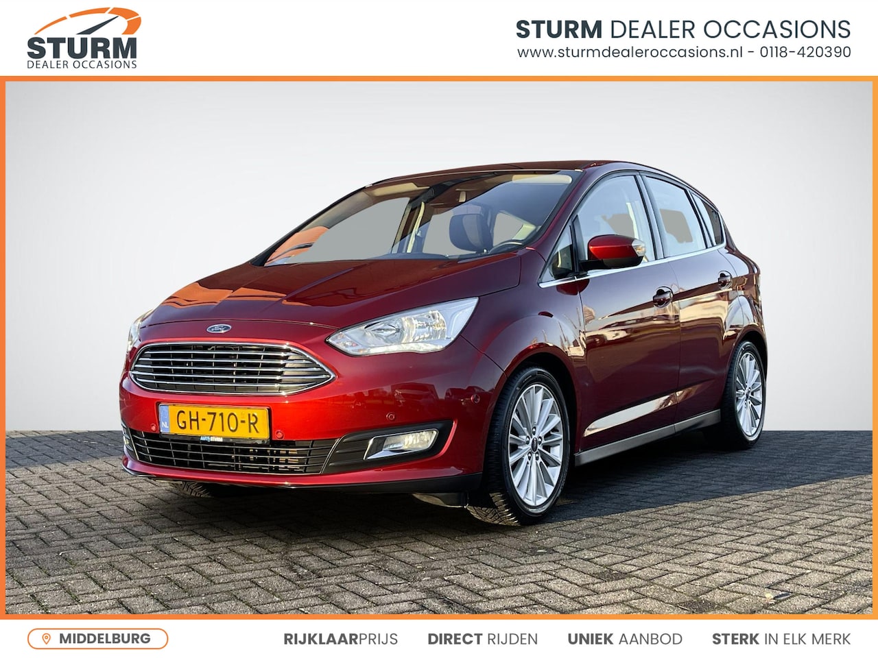 Ford C-Max - 1.0 Titanium | Trekhaak | Panoramadak | Navigatie | Camera | Elek. Achterklep | Voorruit V - AutoWereld.nl