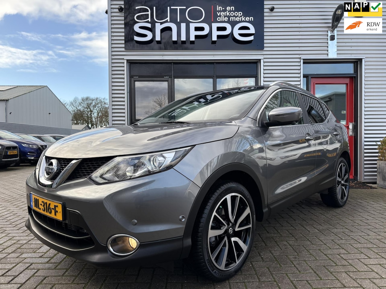 Nissan Qashqai - 1.2 Tekna -AUTOMAAT-VOLLEDER-STOELVERWARMING-TREKHAAK-CLIMA-360 CAMERA-DODE HOEK ASSIST-KE - AutoWereld.nl