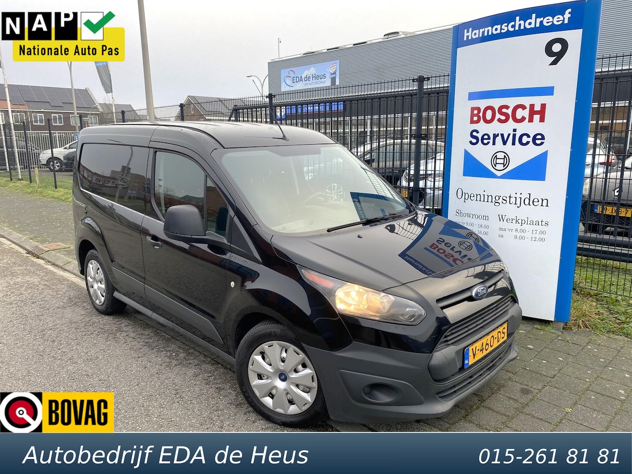 Ford Transit Connect - 1.5 TDCI L1 Economy Edition NL-auto van 1e eig. met o.a. airco, elektr. rmn, betimmering, - AutoWereld.nl