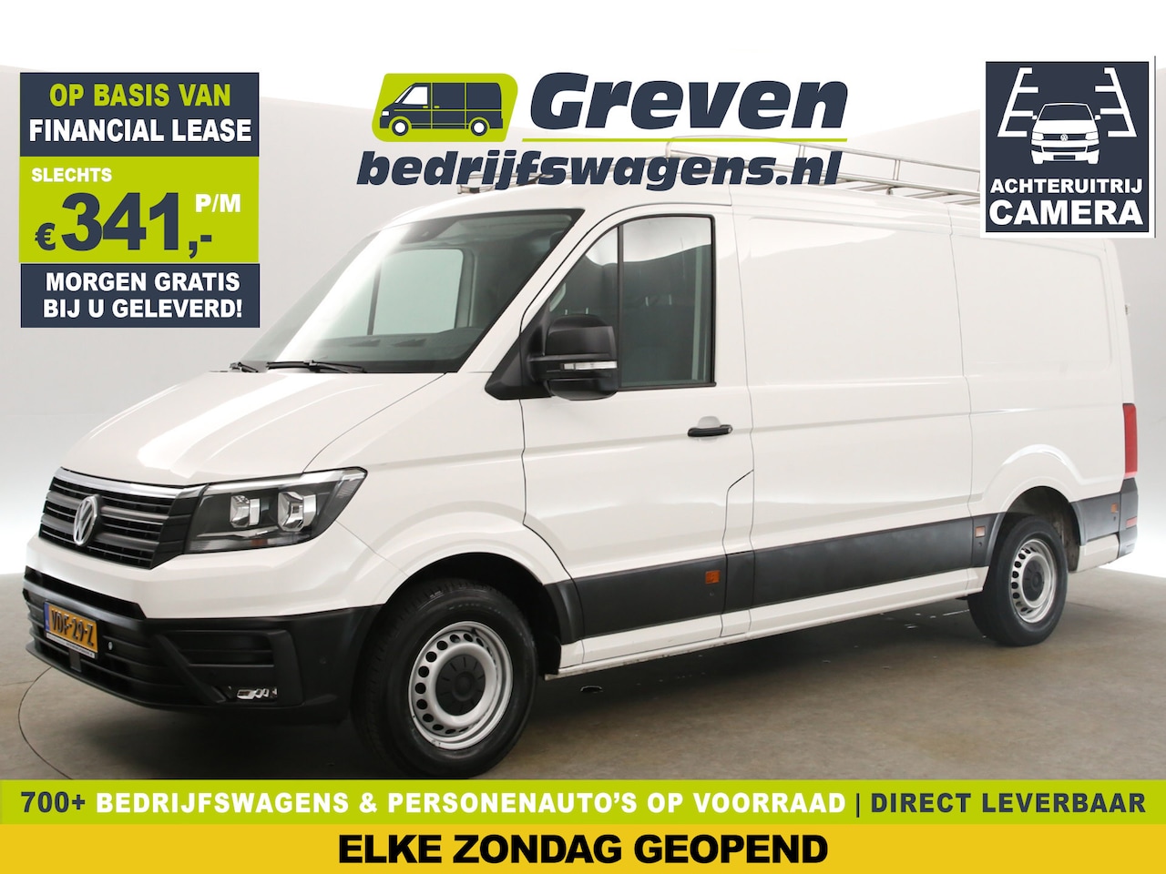 Volkswagen Crafter - 35 2.0 TDI L3H2 141PK 3000KG Trekgew. Airco Camera Carplay Cruise Imperiaal PDC Navi Trekh - AutoWereld.nl