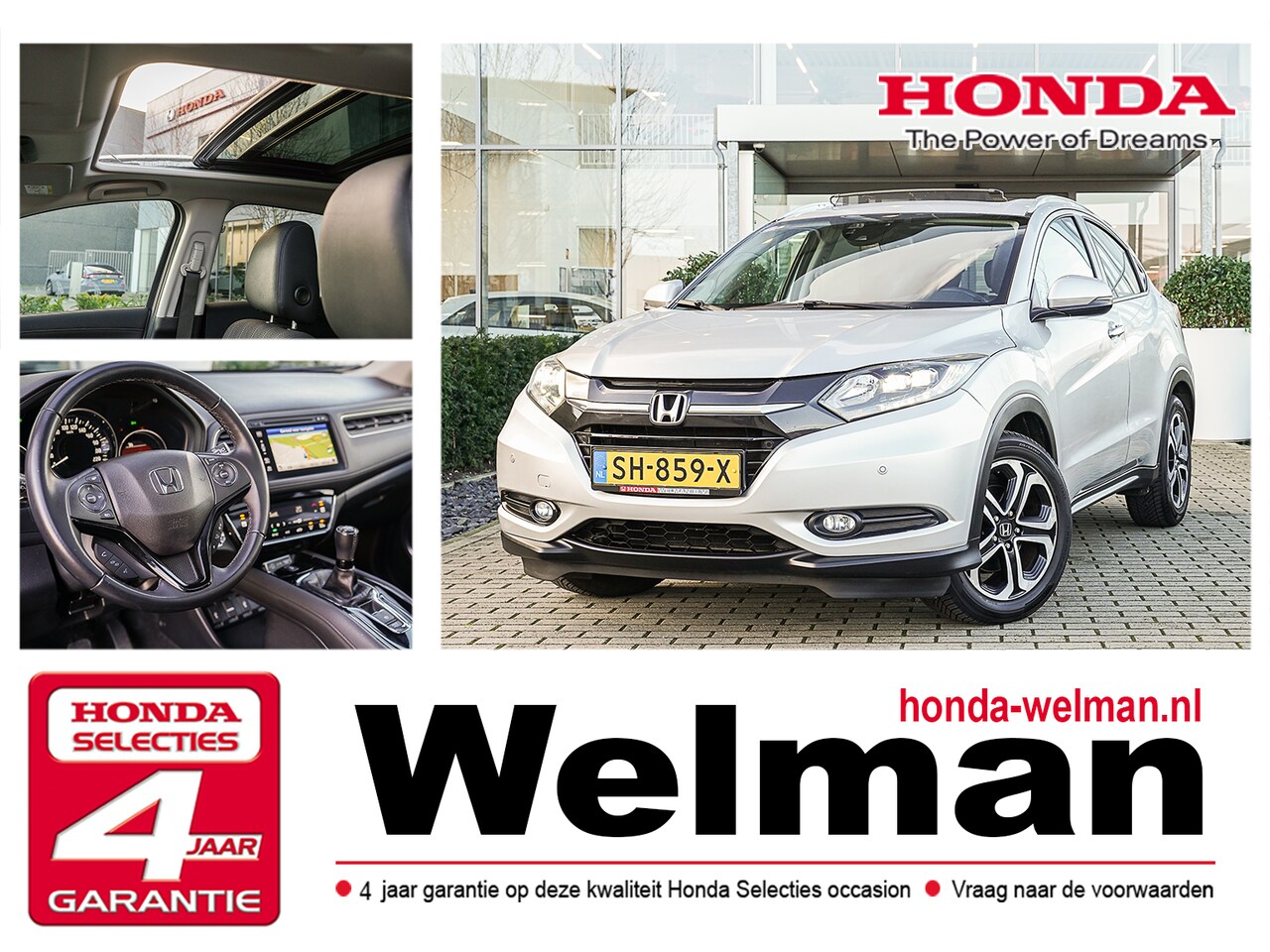 Honda HR-V - 1.5i V-TEC EXECUTIVE - PANORAMADAK - TREKHAAK - NAVIGATIE - ALL WEATHERS - AutoWereld.nl