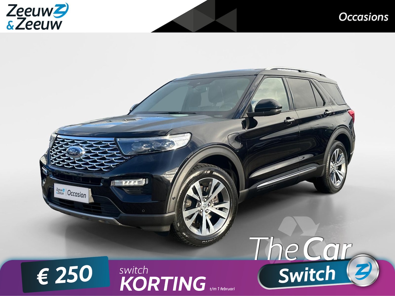 Ford Explorer - 3.0 V6 EcoBoost PHEV ST-Line Dealer Onderhouden | Trekhaak | Panoramadak | 360 Camera | St - AutoWereld.nl