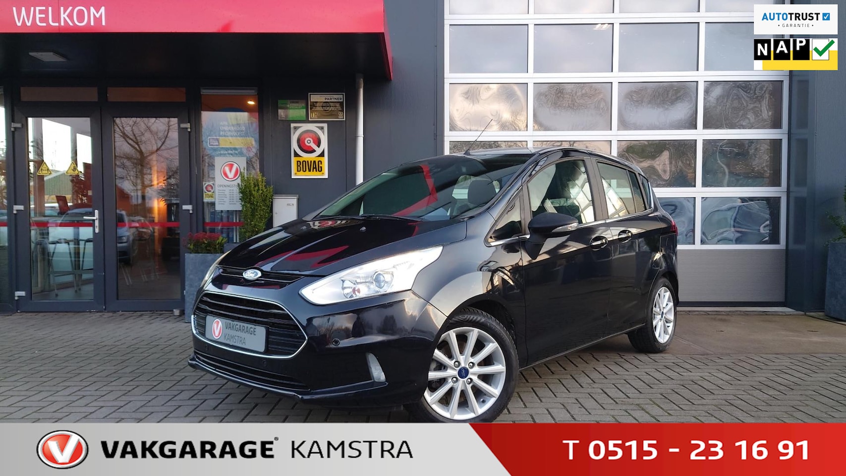 Ford B-Max - 1.0 EcoBoost Titanium NAP Clima/Cruise/Bluetooth - AutoWereld.nl