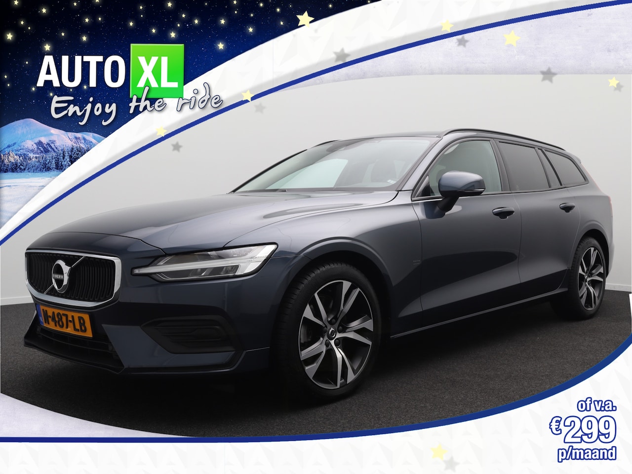 Volvo V60 - 2.0 B3 Business+ Lederen-Sportstoelen Stoelverwarming+Stuur LED - AutoWereld.nl