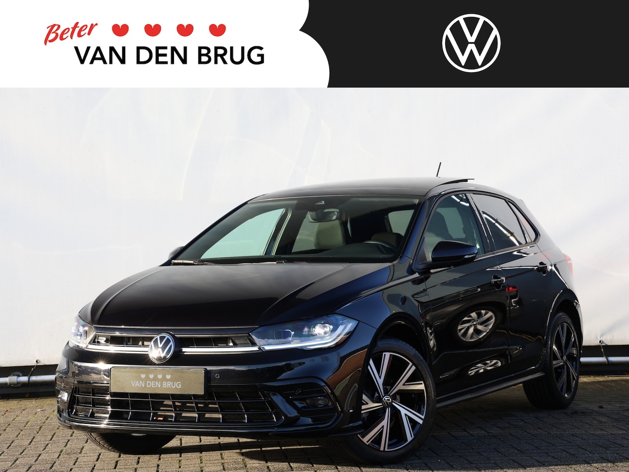 Volkswagen Polo - 1.0 TSI R-Line 95pk DSG | LED Matrix IQ | Navigatie | Climate control | Panoramadak | Stoe - AutoWereld.nl