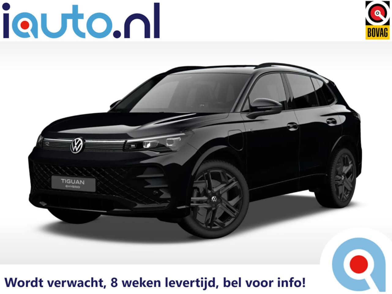 Volkswagen Tiguan - 1.5 eHybrid 204pk R-Line Black Style LED Plus/Keyless/360Camera/20"/Elek. klep/DCC/Trekhaa - AutoWereld.nl