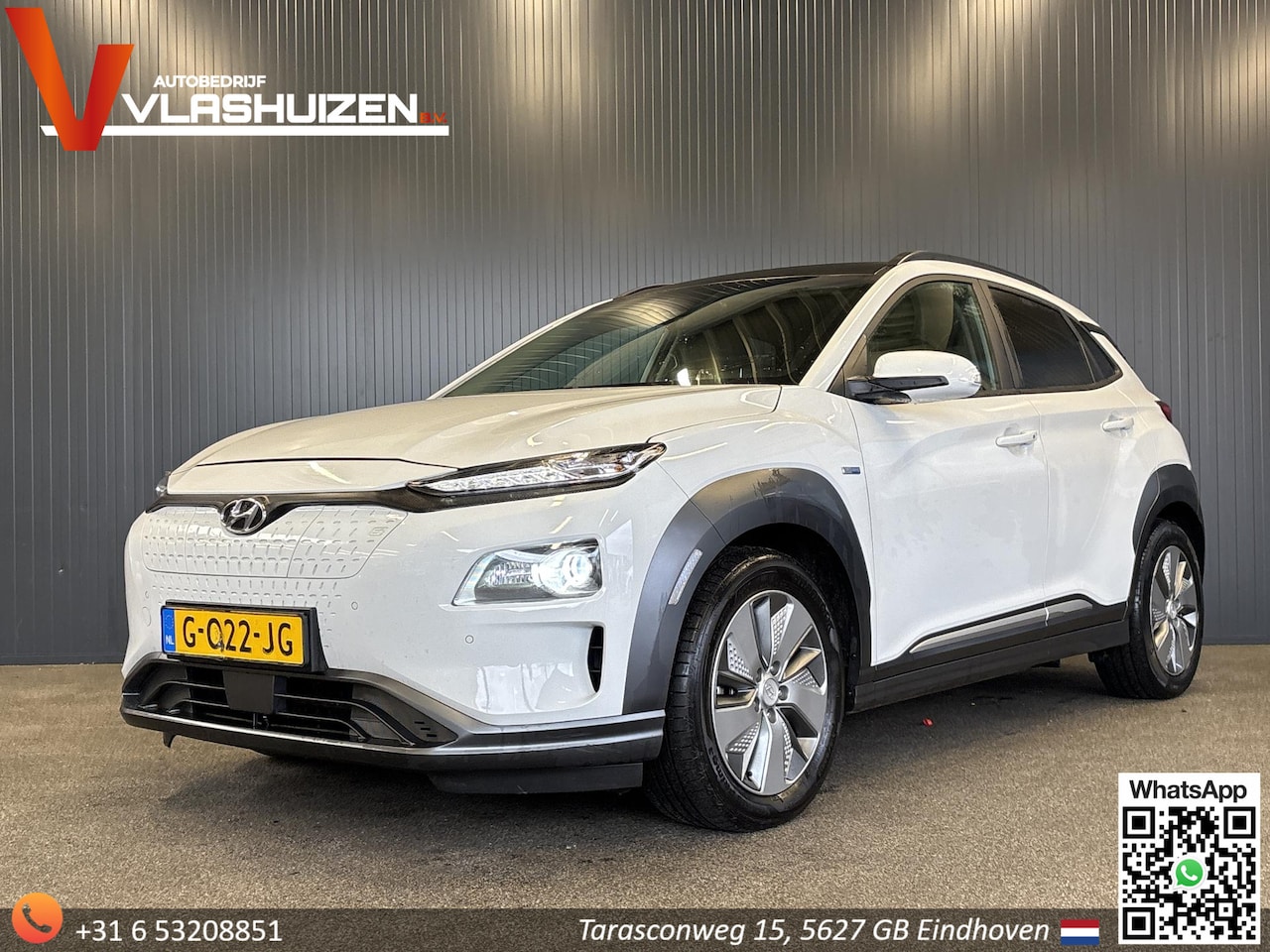 Hyundai Kona Electric - EV Premium 64 kWh | € 12.700,- NETTO! | Leder | Climate | Cruise | Navi | Camera | Stoelve - AutoWereld.nl