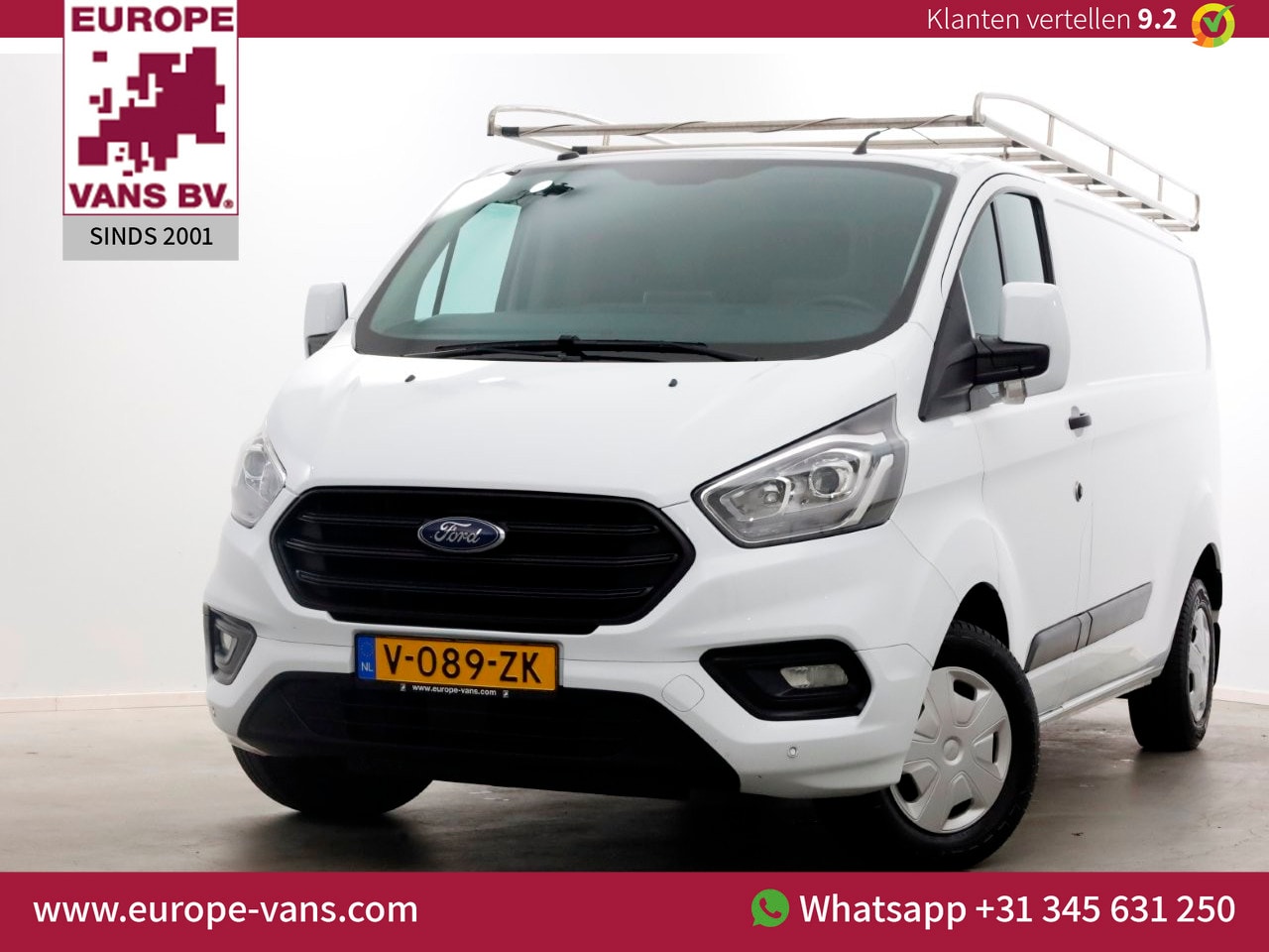 Ford Transit Custom - 2.0 TDCI 130pk E6 L2H1 Trend Airco/Navi/Trekhaak 2700kg 05-2019 - AutoWereld.nl