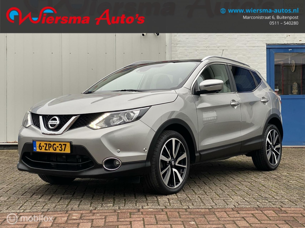 Nissan Qashqai - 1.2 Tekna|Automaat|Trekhaak|Cruise|Navi|Pano.dak - AutoWereld.nl