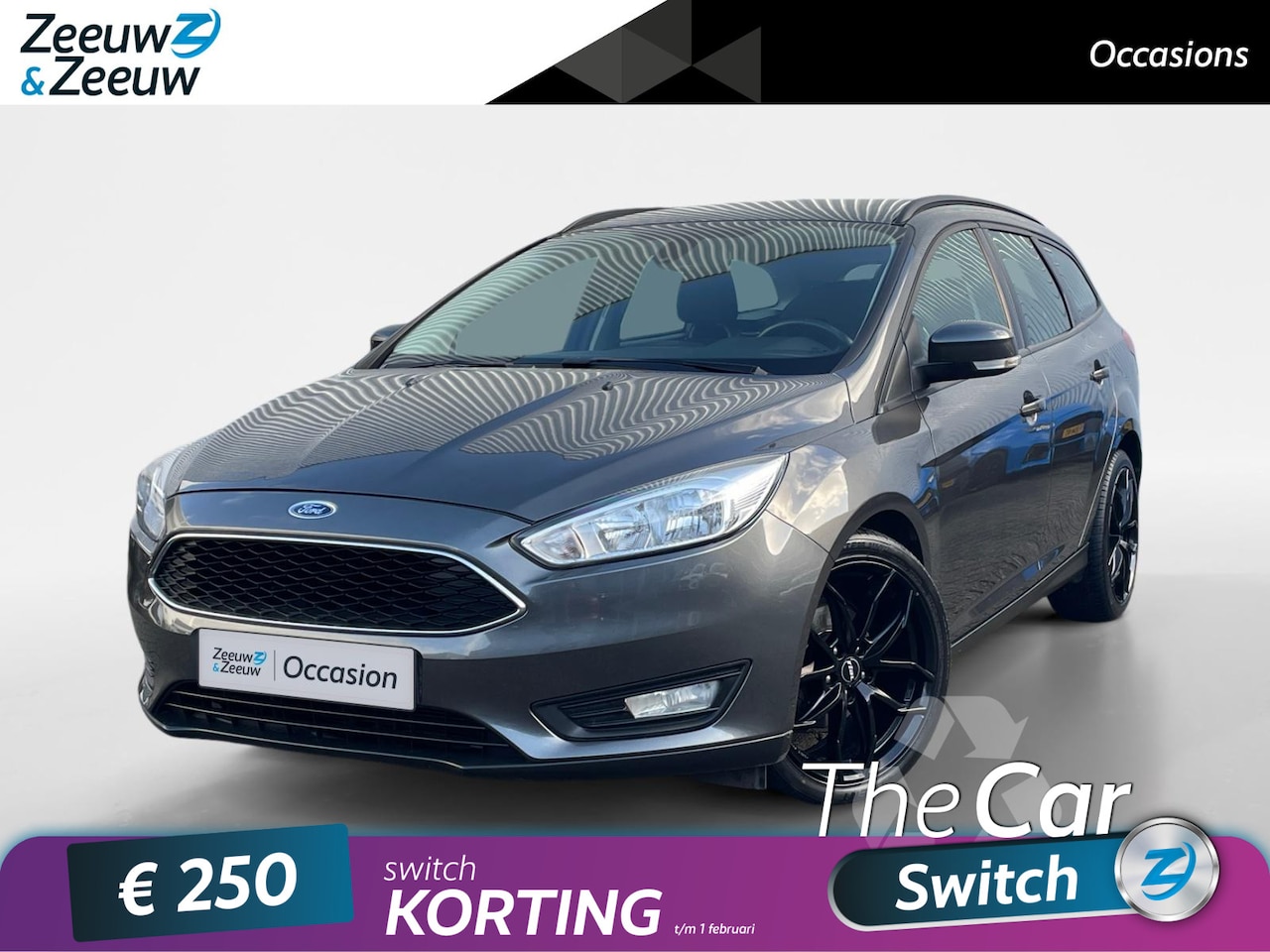 Ford Focus Wagon - Lease edition | Cruise Control | Stoelverwarming | Navigatie | Parkeersensoren achter | Zw - AutoWereld.nl