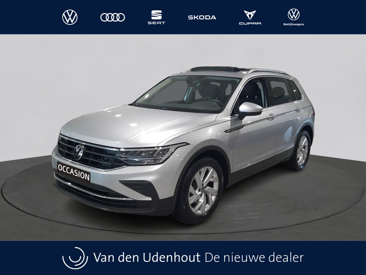 Volkswagen Tiguan - 1.5 TSI 150pk Automaat Life Business | Trekhaak | Panoramadak | n - AutoWereld.nl