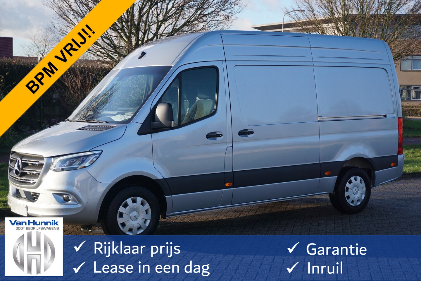 Mercedes-Benz Sprinter - 317CDI Pro L2H2 BPM VRIJ!! 10.25" Mbux Navi, Cam, 3.5T Trekhaak, LED 2x schuifdeur!! NR. 8 - AutoWereld.nl