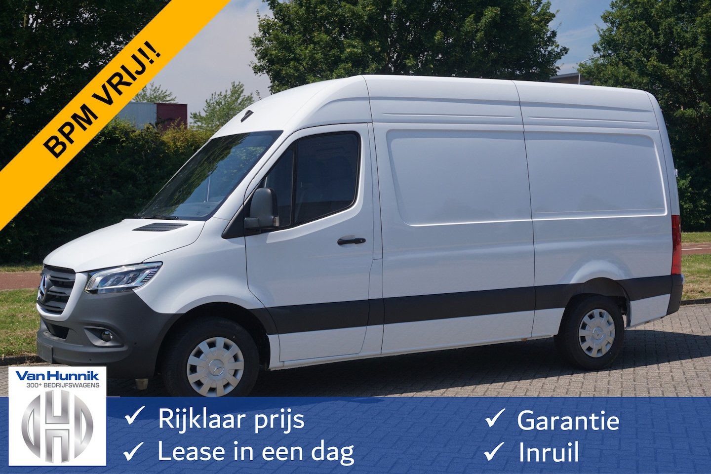 Mercedes-Benz Sprinter - 317CDI Pro L2H2 BPM VRIJ!! 10.25" Mbux Navi, Cam, Gev. Stoel, 3.5T Trekhaak, LED!! NR. 684 - AutoWereld.nl