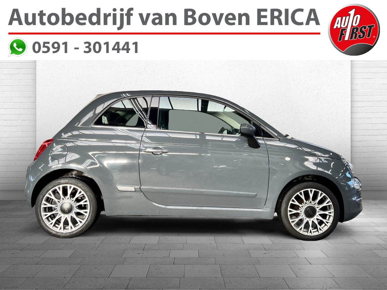 Fiat 500 C - 0.9 TwinAir Turbo Lounge 80pk Cruise Airco Navigatie - AutoWereld.nl