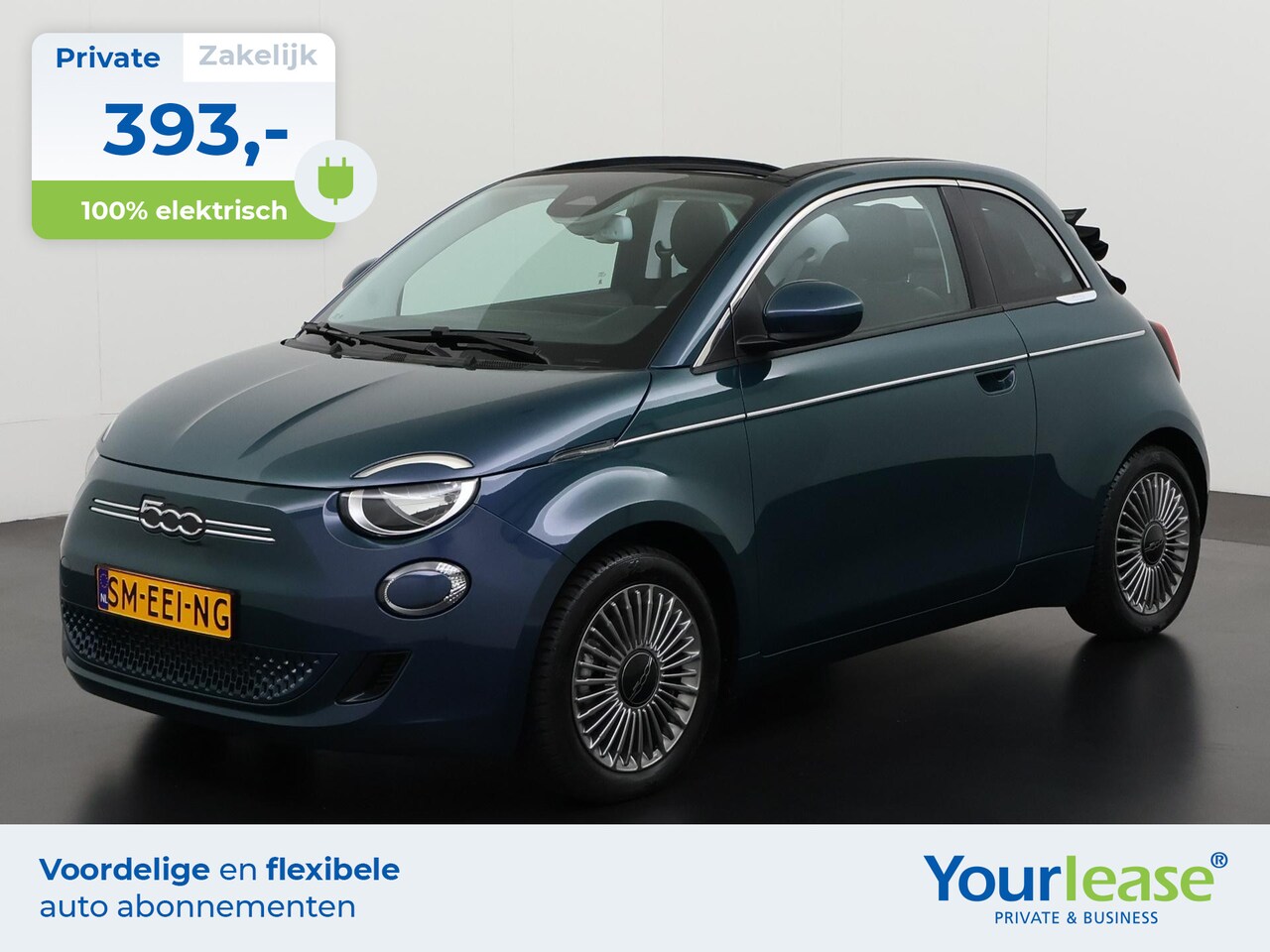 Fiat 500e - Cabrio 42 kWh | All-in 393,- Private Lease | Zondag Open! - AutoWereld.nl