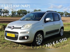 Fiat Panda - 0.9 TwinAir Lounge Turbo automaat slechts 63.325 km!  Luxe uitvoering en APK TOT 30-11-2025!