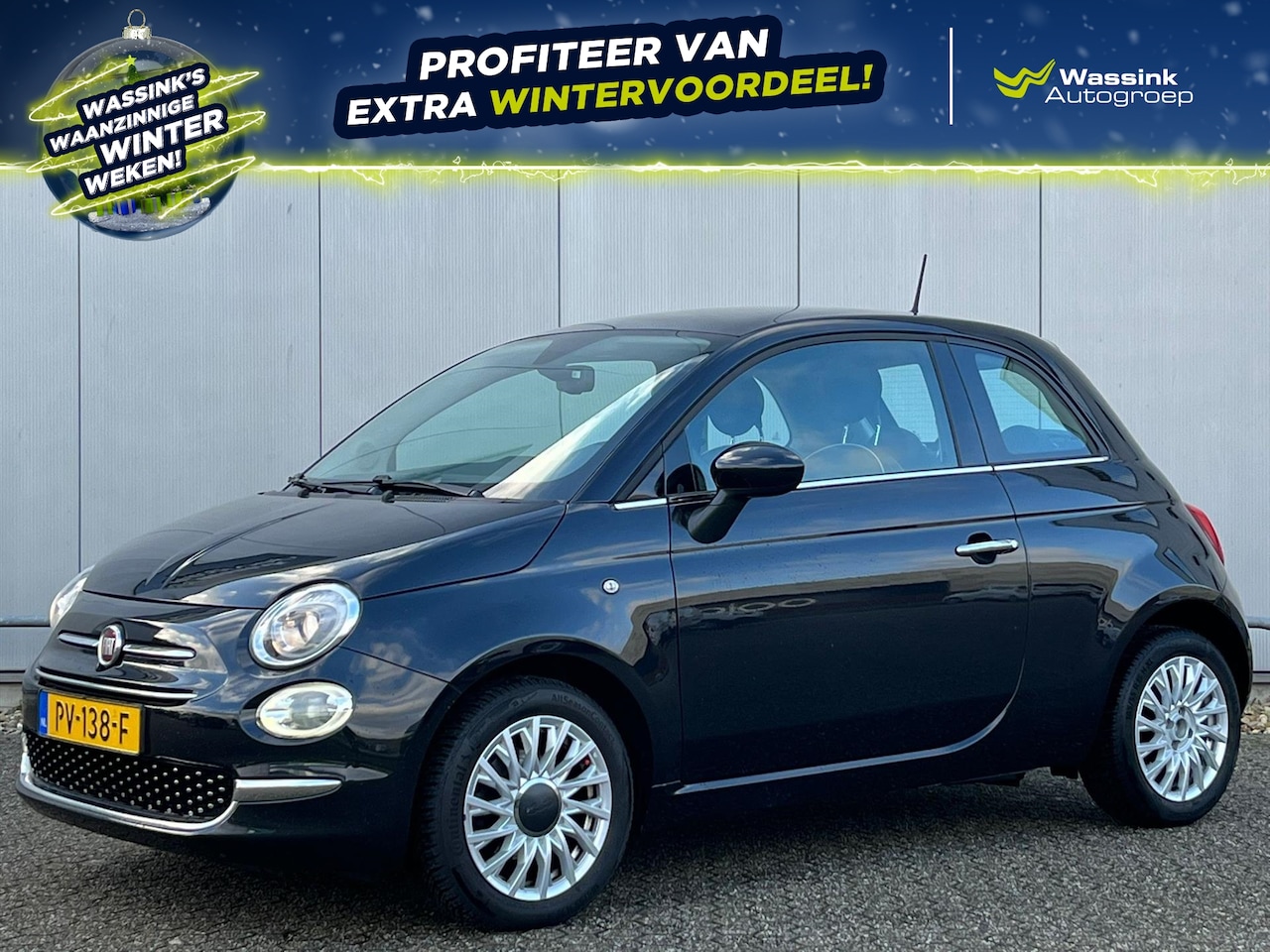 Fiat 500 - 1.2 69pk Lounge | Parkeersensoren | Panorama Dak | Navigatie | Radio - AutoWereld.nl