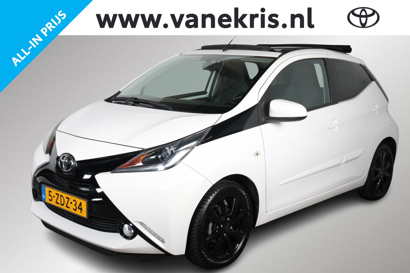 Toyota Aygo - 1.0 VVT-i x-wave 1.0 VVT-i x-wave , Navi, Cabriodak, All Seasons - AutoWereld.nl