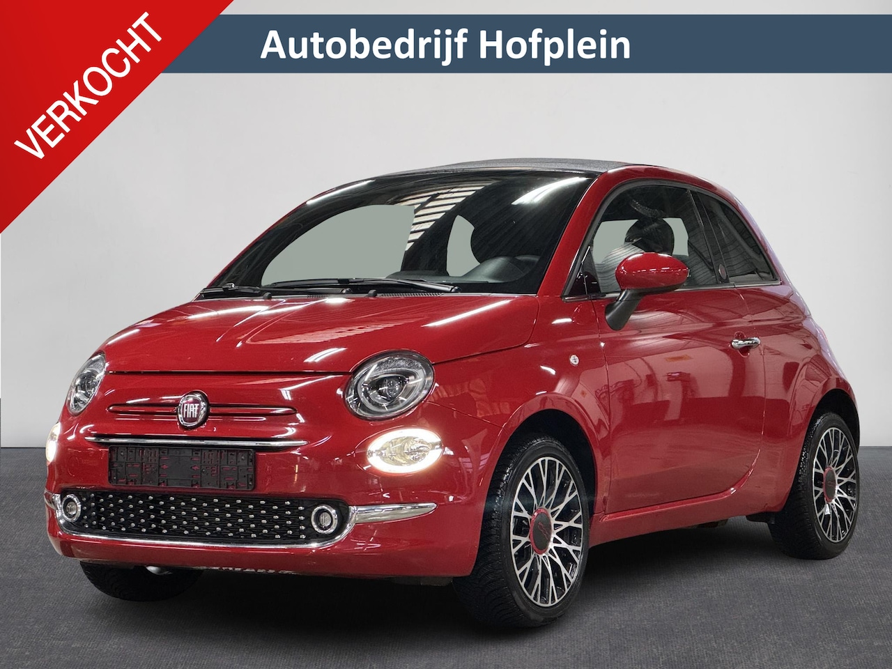 Fiat 500 C - 1.0 Hybrid RED | Cruise | Cabrio | Parkeersensoren achter | ACC | Red edition | LM velgen - AutoWereld.nl