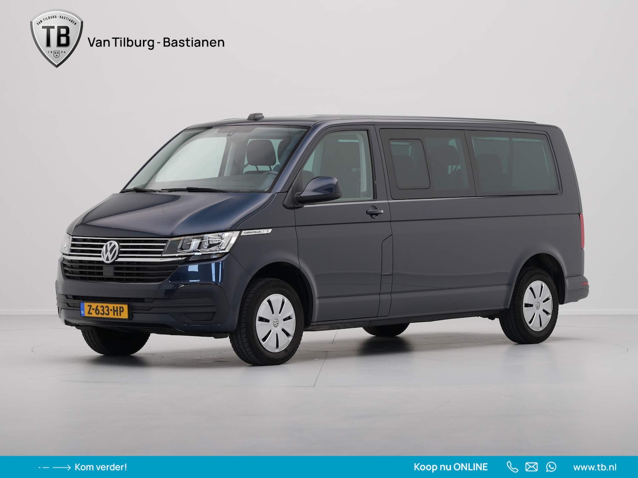 Volkswagen Transporter Caravelle - 9 Pers. 2.0 TDI 150pk DSG Navigatie Pdc Acc Stoelverwarming - AutoWereld.nl