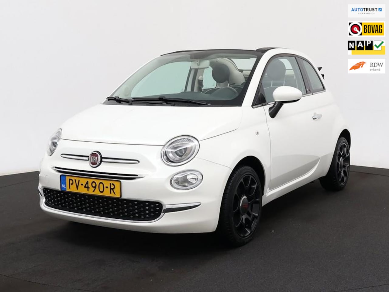 Fiat 500 C - CABRIO 0.9 TwinAir Turbo Lounge 35048 KM !!! NAVI 16"LM VELGEN NL AUTO - AutoWereld.nl