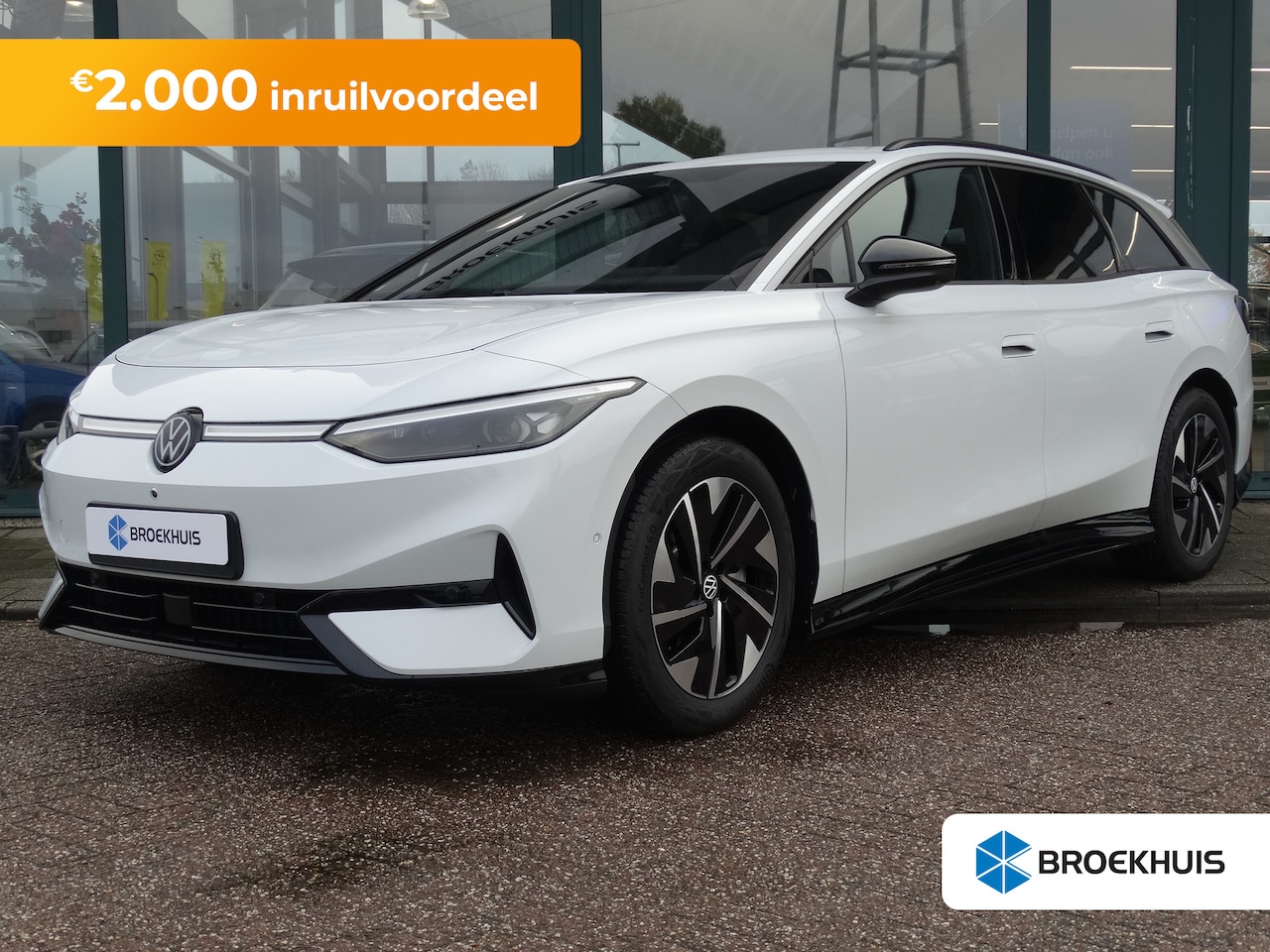 Volkswagen ID.7 Tourer - 77 kWh Elektromotor 286 1AT Pro Business Inclusief € 2000,- inruilvoordeel | Achterbank in - AutoWereld.nl