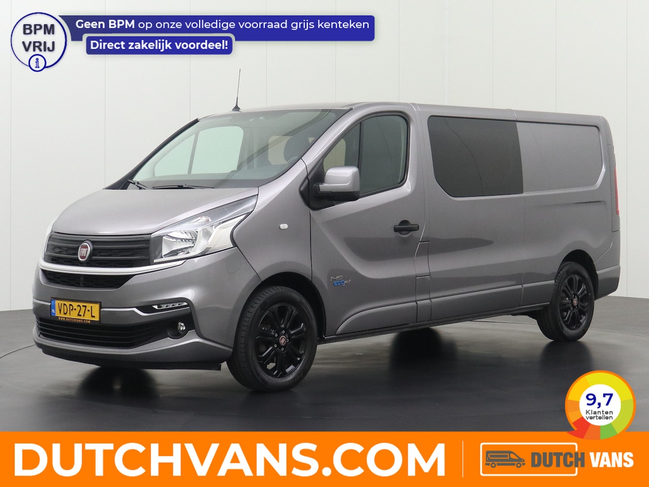 Fiat Talento - 2.0MultiJet 145PK Lang Dubbele Cabine Business Pro DC | Airco | Cruise | Trekhaak | Privac - AutoWereld.nl