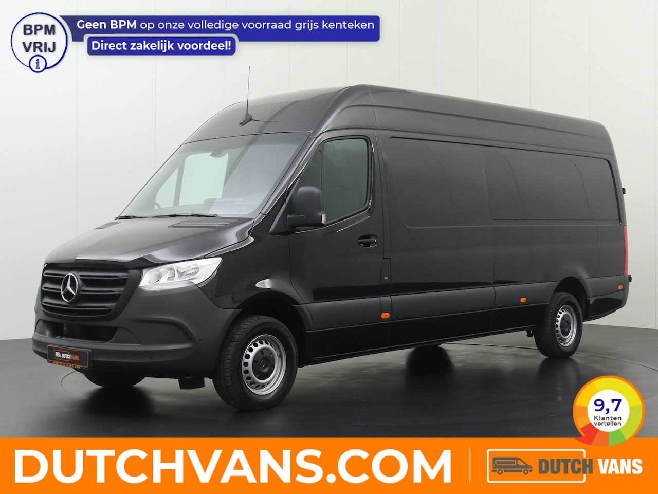 Mercedes-Benz Sprinter - 317CDI 9G-Tronic Automaat L3H2 Maxi | Airco | Camera | 3-Persoons | Betimmering - AutoWereld.nl