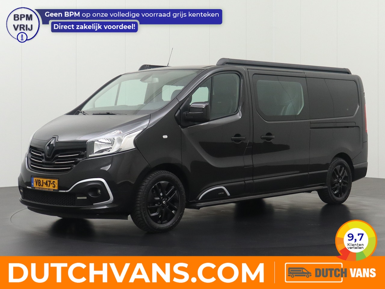 Renault Trafic - 1.6DCi 145PK Dubbele Cabine Limited | Leder | Navigatie | Camera | 2xSchuifdeur | Trekhaak - AutoWereld.nl