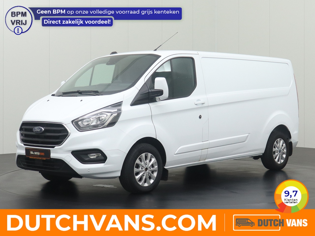 Ford Transit Custom - 2.0TDCI 130PK Lang Limited | Multimedia | Airco | Cruise | Betimmering | 3-Persoons - AutoWereld.nl