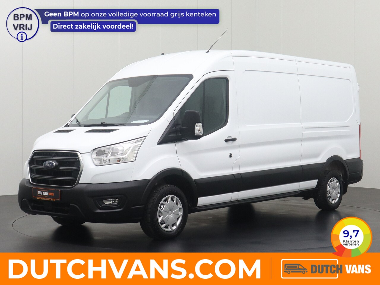 Ford Transit - 2.0TDCI 130PK L3H2 | 2022 | Airco | Cruise | 3-Persoons - AutoWereld.nl