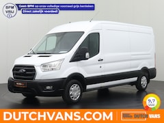 Ford Transit - 2.0TDCI 130PK L3H2 | Airco | Cruise | 3-Persoons | Betimmering