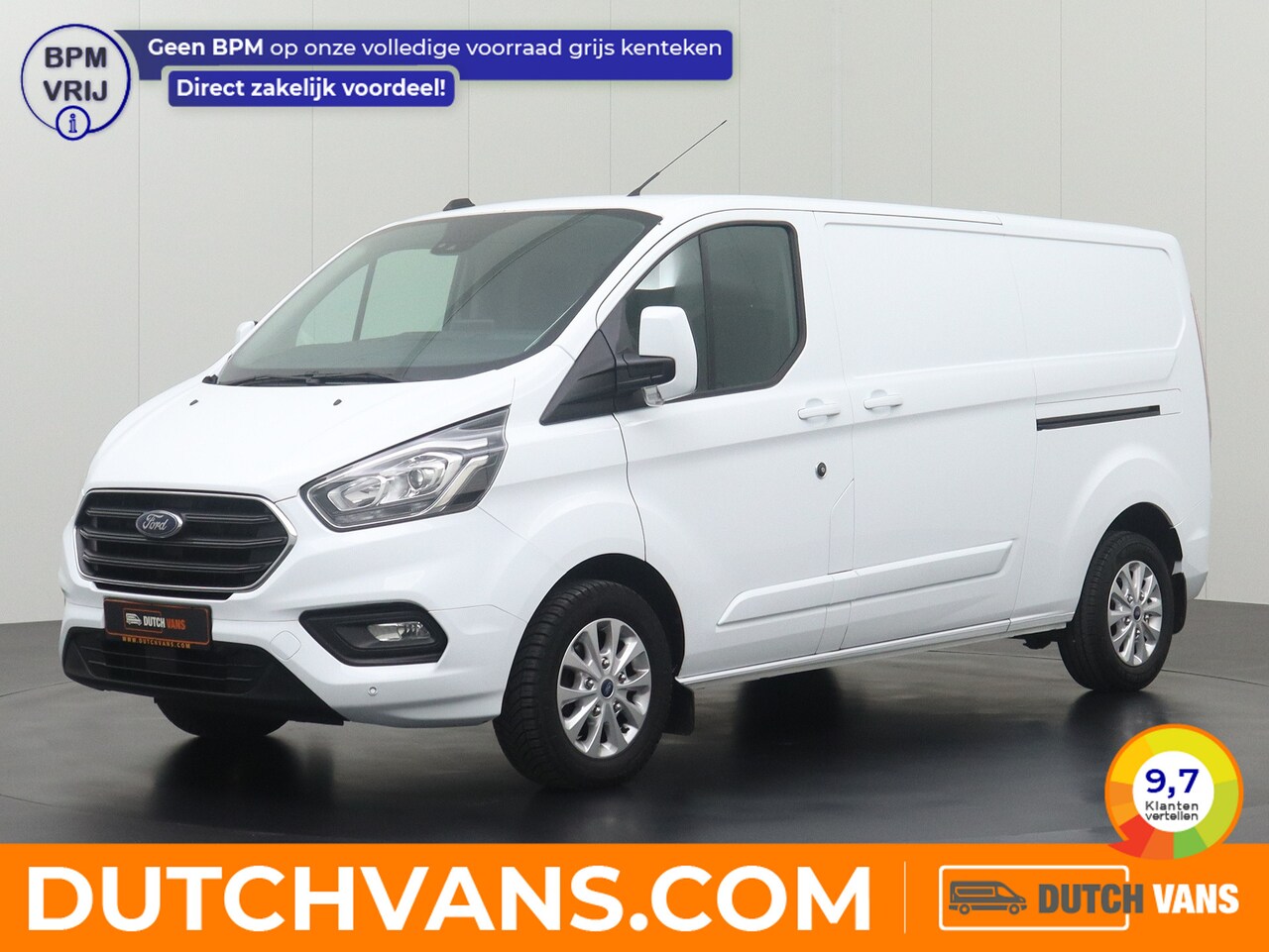 Ford Transit Custom - 2.0TDCI 170PK Lang Limited | 2xSchuifdeur | Camera | Touchscreen apple-android | 3-Persoon - AutoWereld.nl