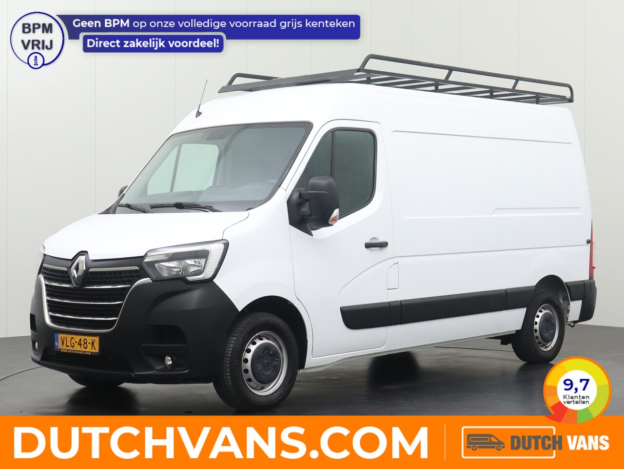 Renault Master - 2.3DCi 135PK L2H2 | Imperiaal | Trekhaak | Airco | Betimmering | Navigatie | 3-Persoons - AutoWereld.nl